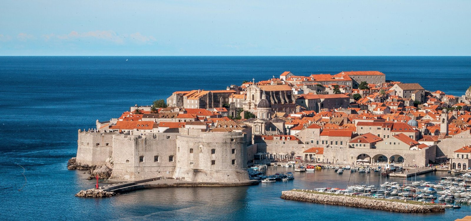 Eine Aufnahme vom Yachthafen Dubrovnik