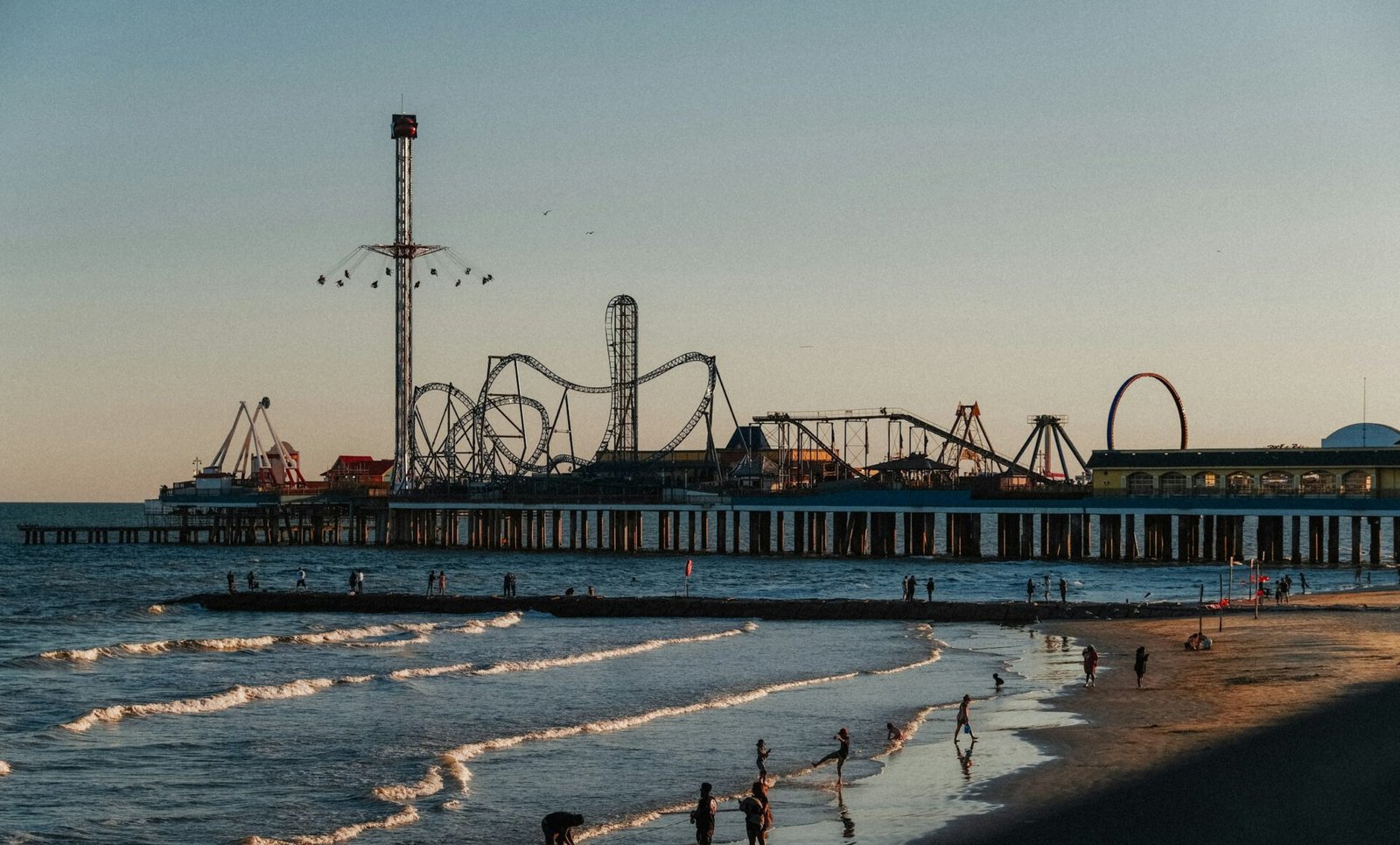 Eine Aufnahme des Galveston Island Historic Pleasure Pier
