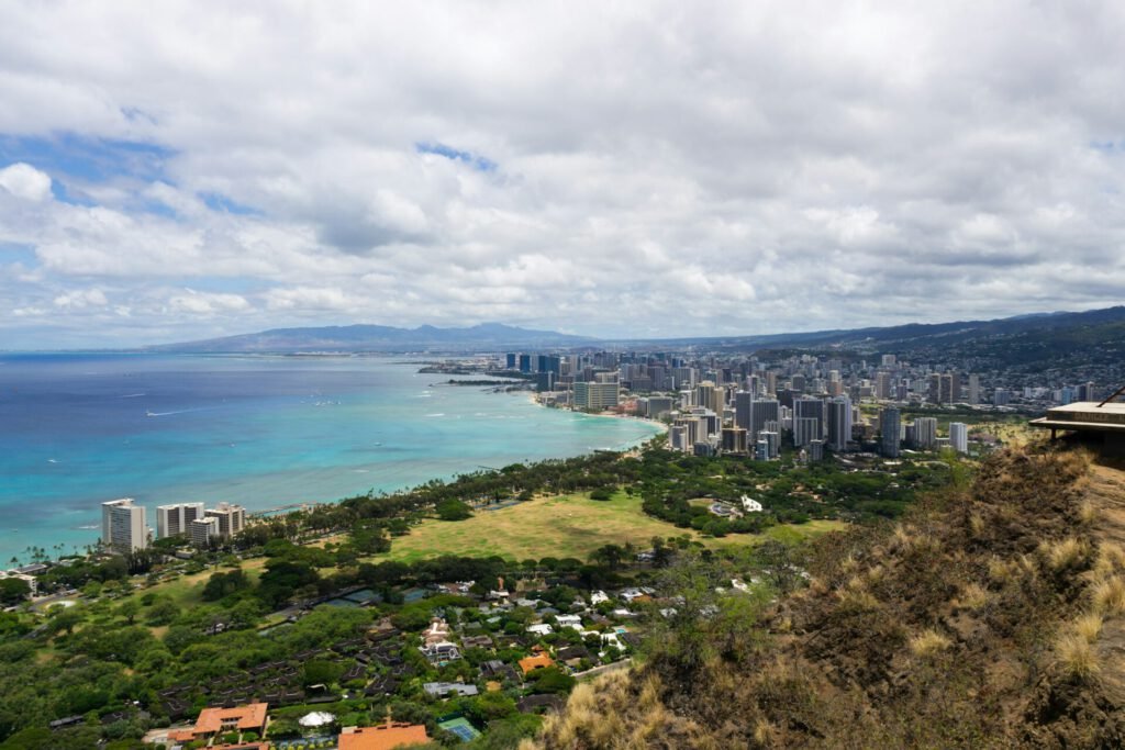 Honolulu Eine Luftaufnahme von Honolulu
