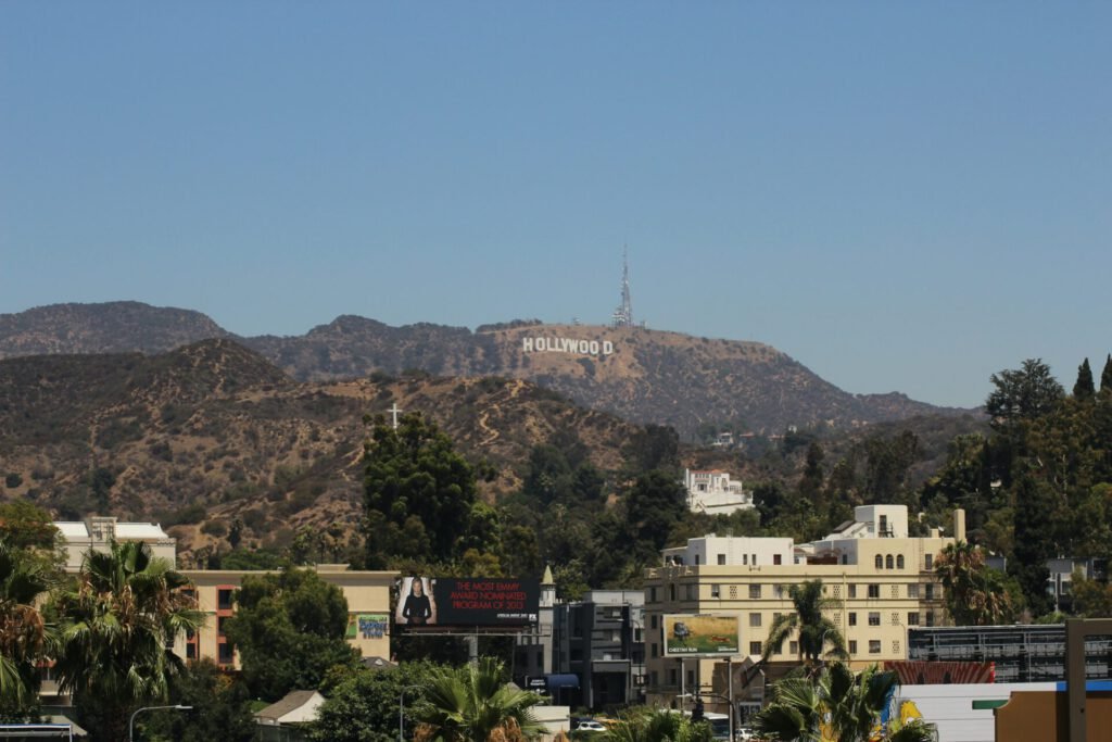Eine Aufnahme des Hollywood-Signs in Los Angeles