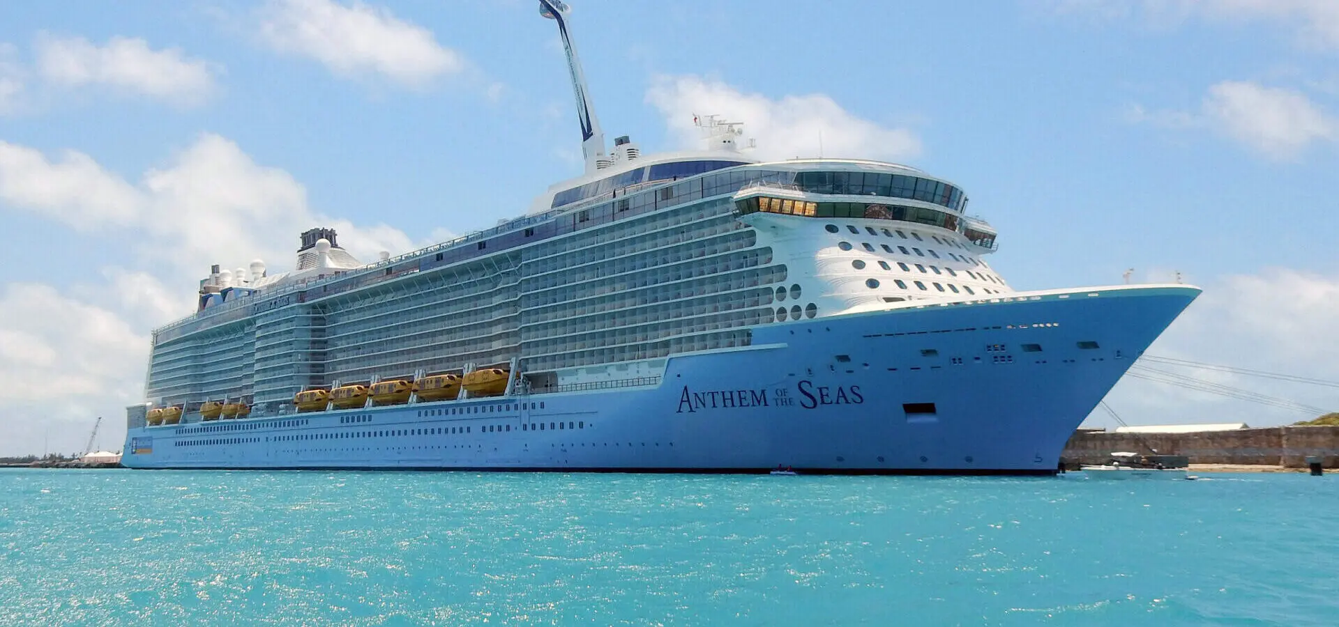Eine Aufnahme der Anthem of the Seas von Royal Caribbean International