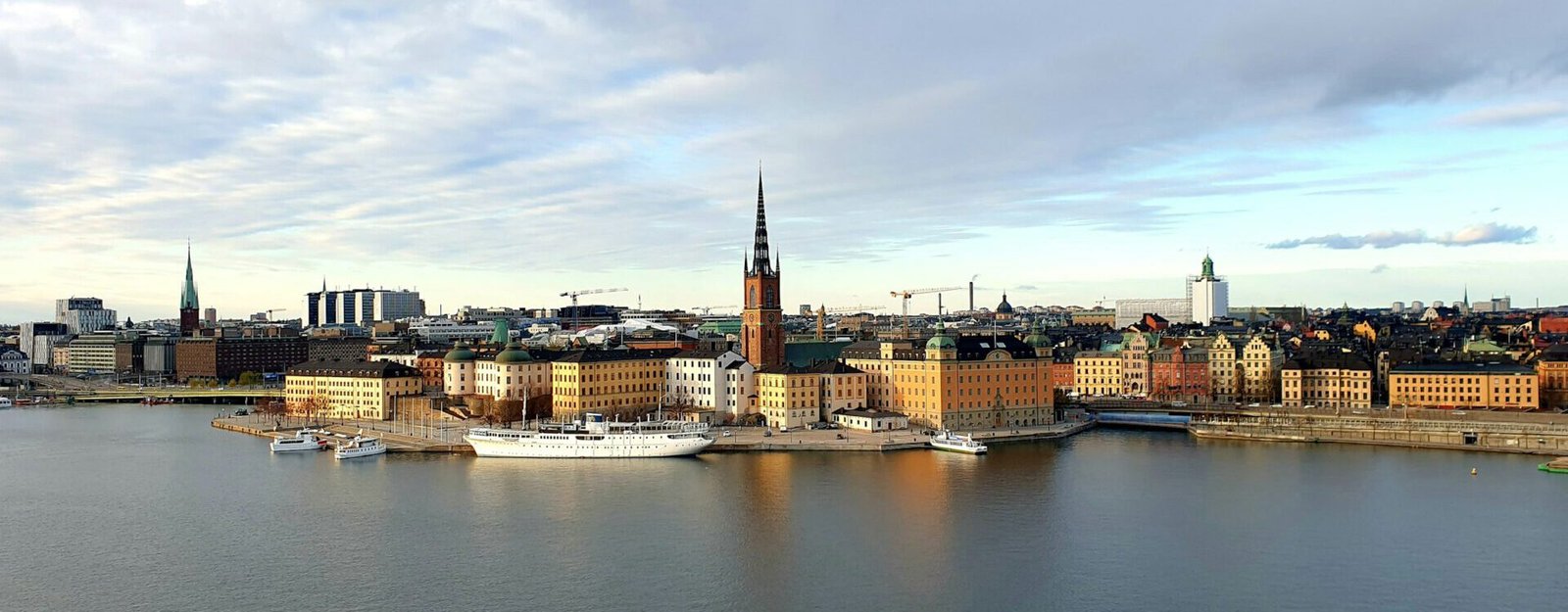 Eine Panoramaufnahme von Stockholm